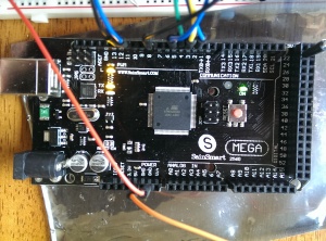 Close-up on the Arduino